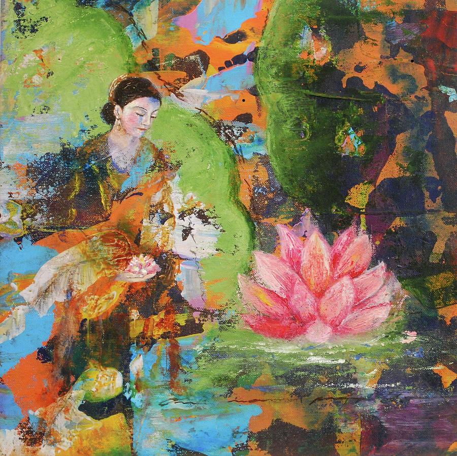 Kuan Yin Painting By Vivian Gutierrez Fine Art America