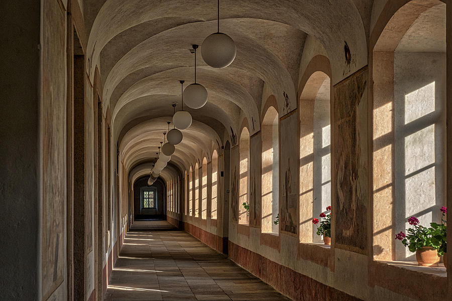 Kuks Hospital Corridor - Czechia Photograph by Stuart Litoff