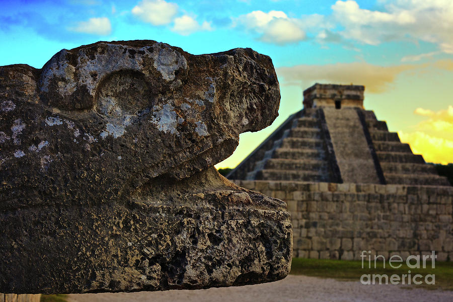 Kukulkan Pyramid at Chichen Itza in the Yucatan of Mexico Photograph by Sam Antonio