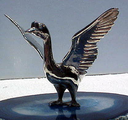 Kunnpuu Metalwork Bird 001 Gatchou  Sculpture by Kaoru Suzuki