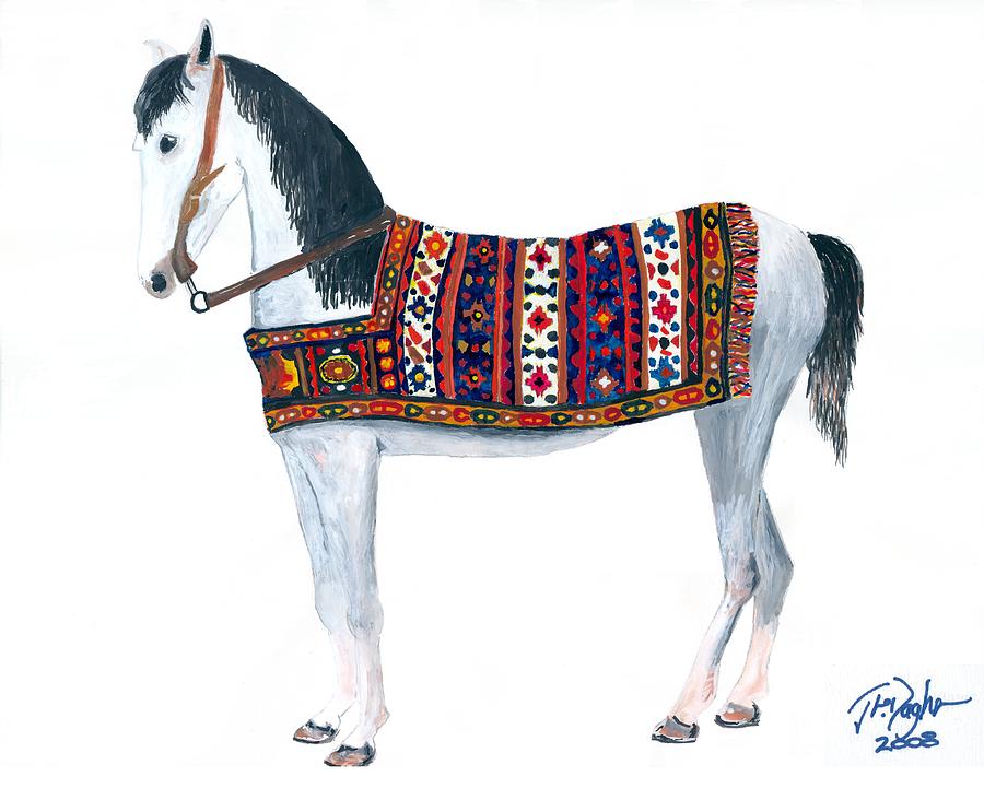 Kurdistan Pony Painting by Joe Dagher