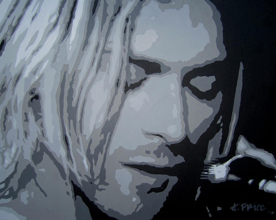 Kurt Cobain Painting by Ashley Lane