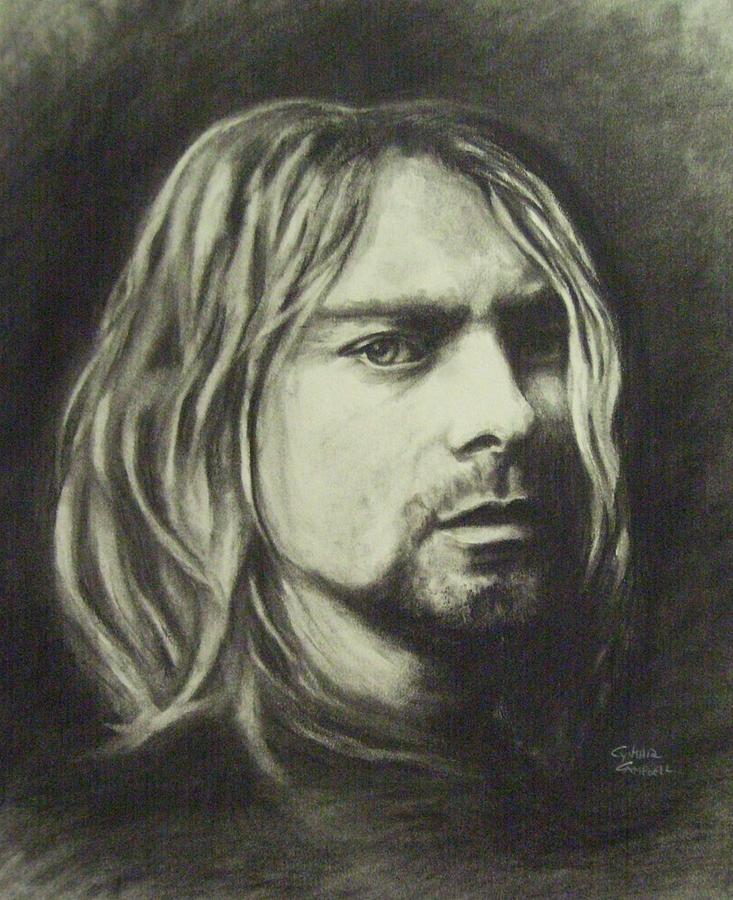 Nirvana Drawing - Kurt Cobain by Cynthia Campbell