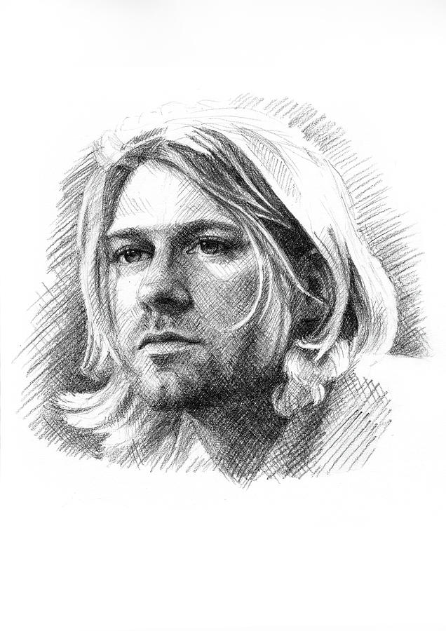 Kurt Cobain Drawing by Jason Reisig