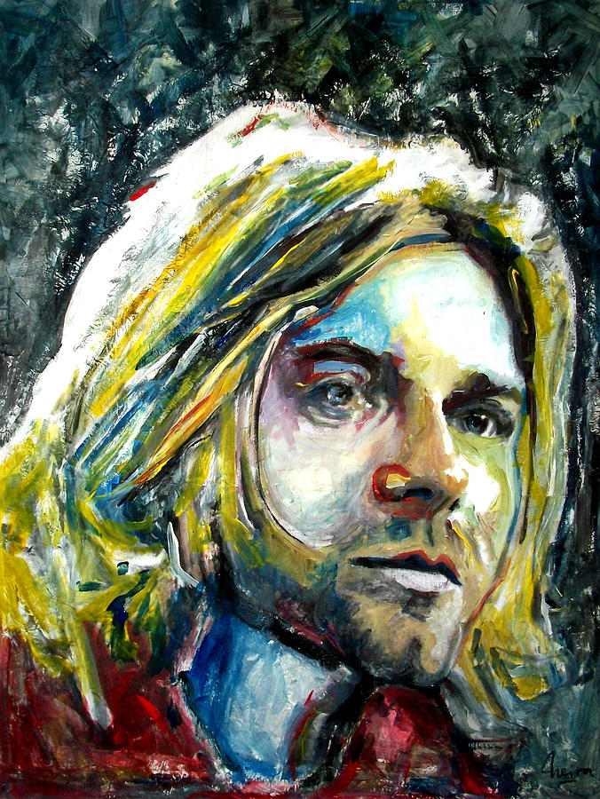 Kurt Cobain - Nirvana Painting by Marcelo Neira
