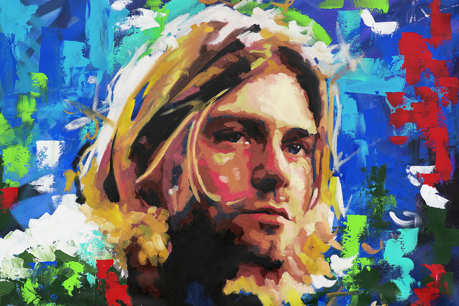 Kurt Cobain Painting by Richard Day | Pixels