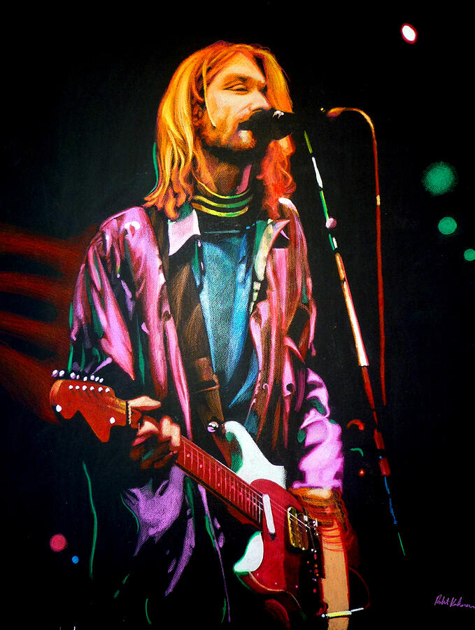 Kurt Cobain Pastel - Kurt Cobain by Robert Korhonen