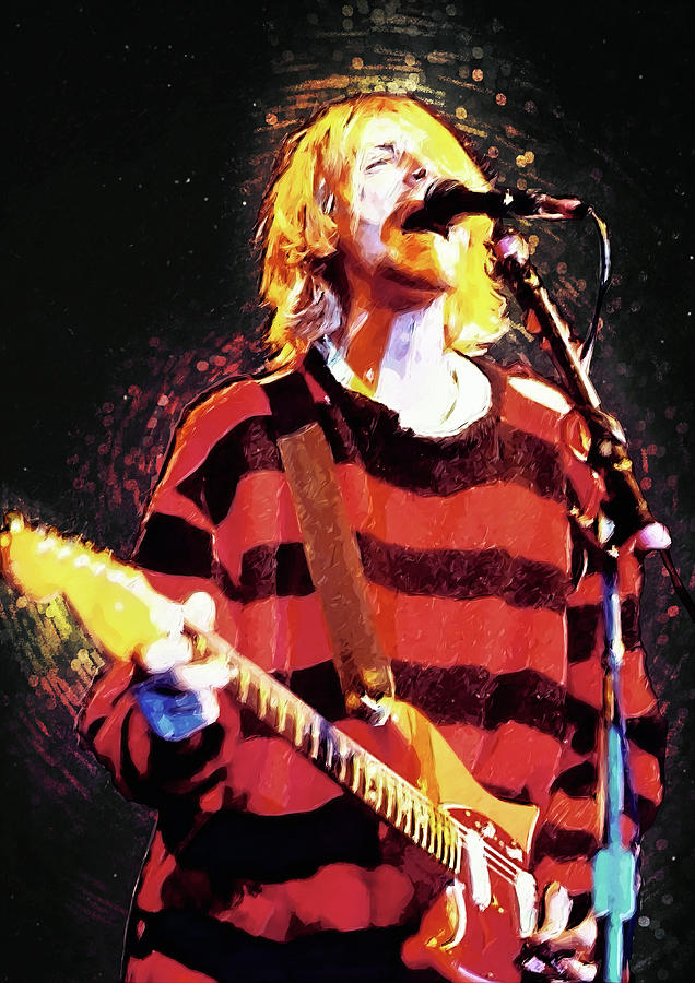 Kurt Cobain Digital Art - Kurt Cobain by Hoolst Design