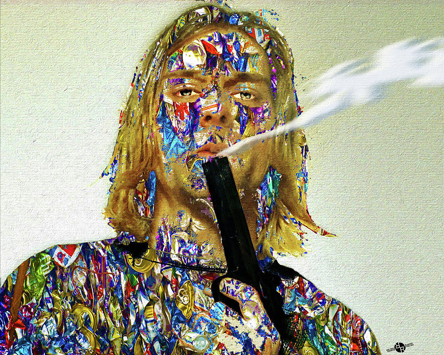 Kurt Cobain Mixed Media by Tony Rubino