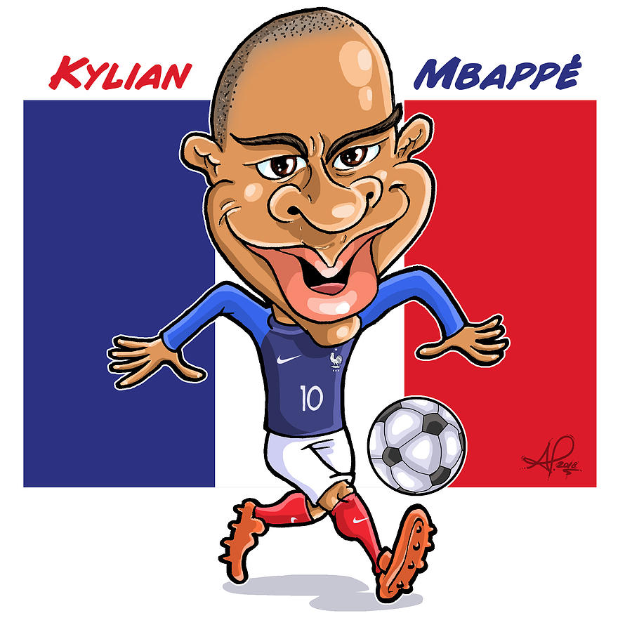 Kylian Mbappe Digital Art By Alvaro Lazo Fine Art America