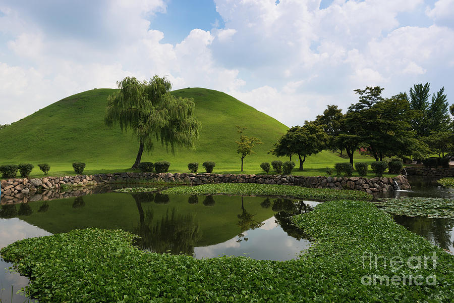 Kyongju, Tumuli Park Photograph by Andrew Michael