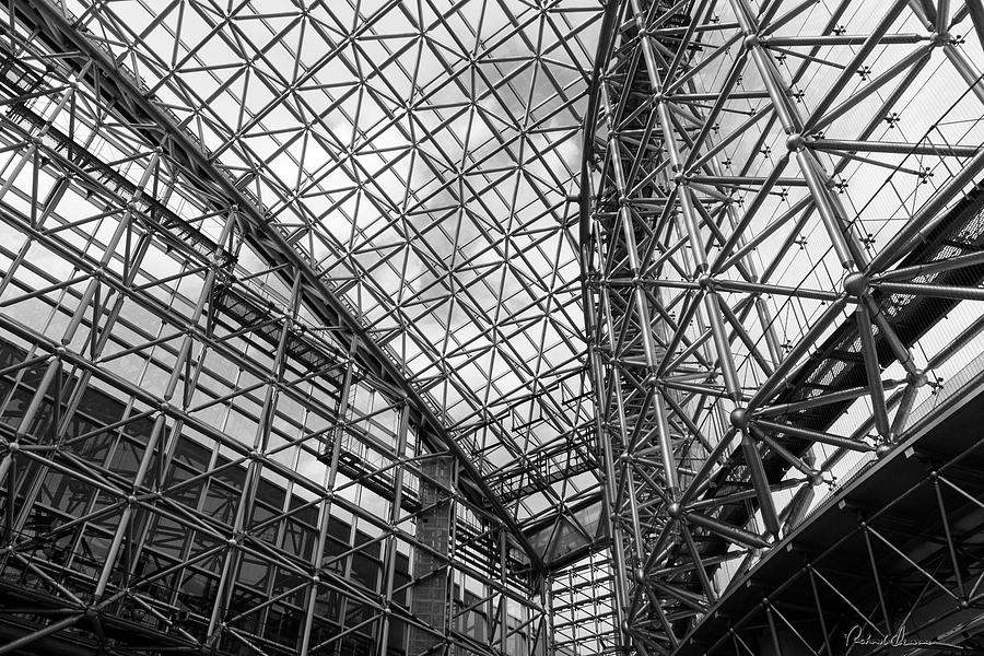 Kyoto Train Station Lattice Photograph by Rich Isaacman