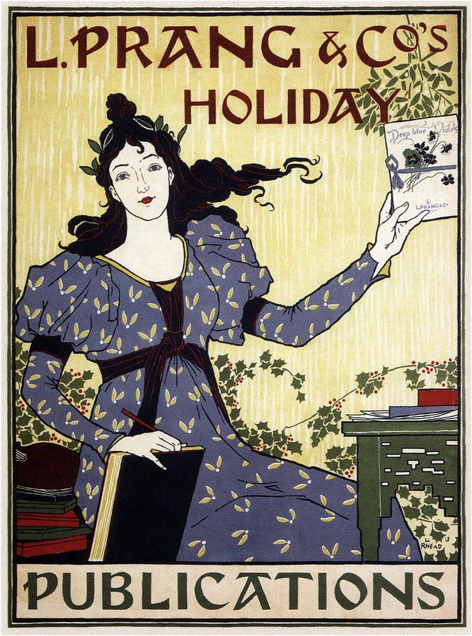 L Prang and Cos Holiday Publications - Vintage Advertising Poster Mixed Media by Studio Grafiikka