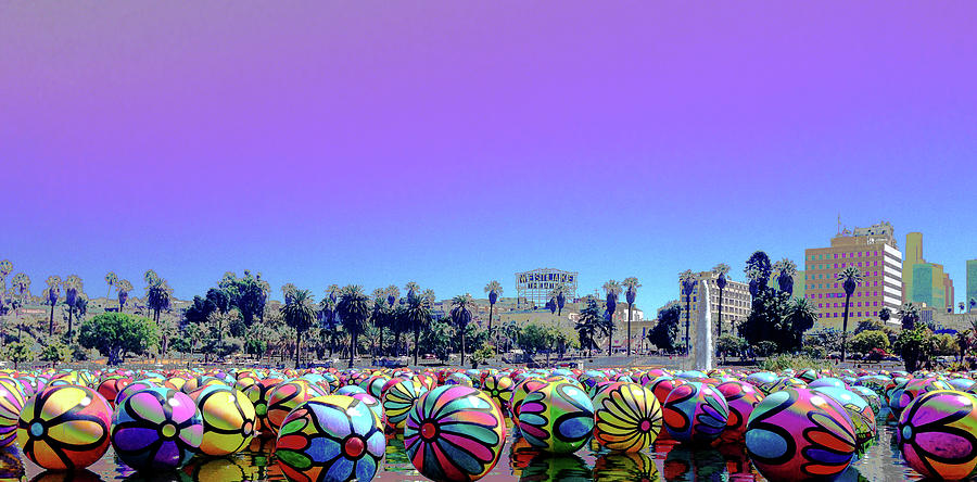 Los Angeles Glows In the Spheres of MacArthur Park by Lorraine Devon Wilke Los Angeles Glows In the Spheres of MacArthur Park by Lorraine Devon Wilke