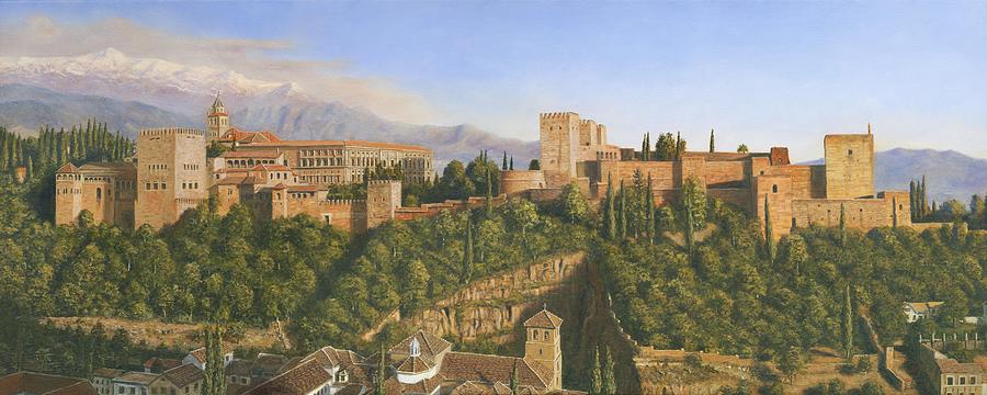 La Alhambra Granada Spain Painting