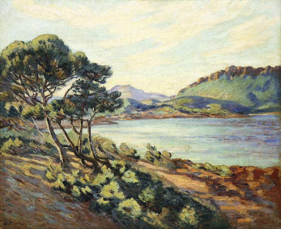 La Baie d Agay by Armand Guillaumin Painting by Armand Guillaumin