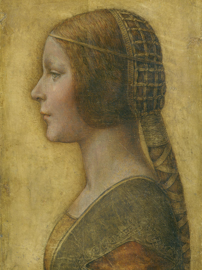 Leonardo Da Vinci Drawing - La Bella Principessa - 15th Century by Leonardo da Vinci