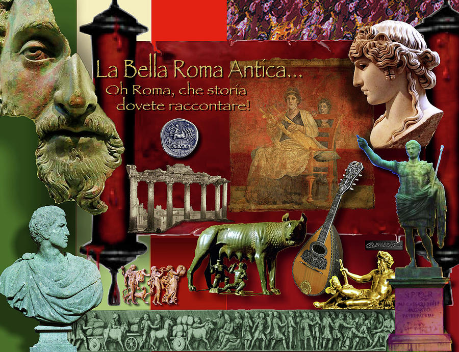 Julius Caesar Digital Art - La Bella Roma Antica by Craig A Christiansen