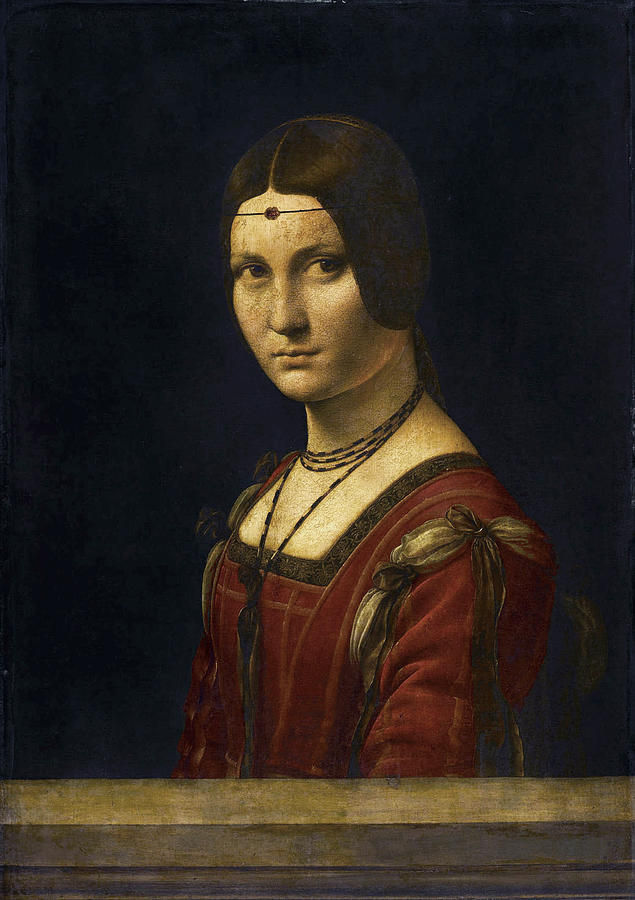 La Belle Ferronniere Painting by Leonardo Da Vinci