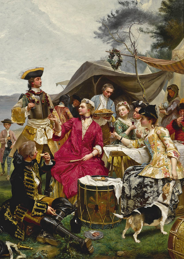 La Bienvenue Painting by Gustave Jean Jacquet