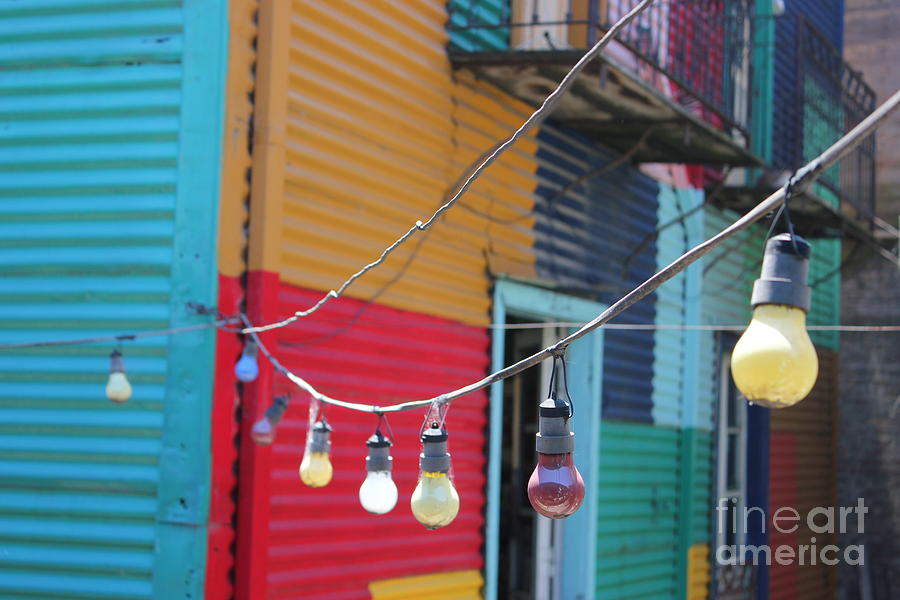 La Boca Lightbulbs Photograph By Wilko Van De Kamp