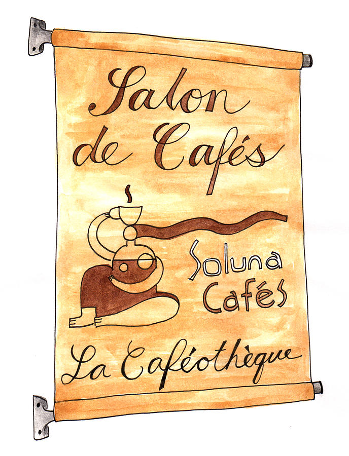 La Cafeotheque Painting by Anna Elkins