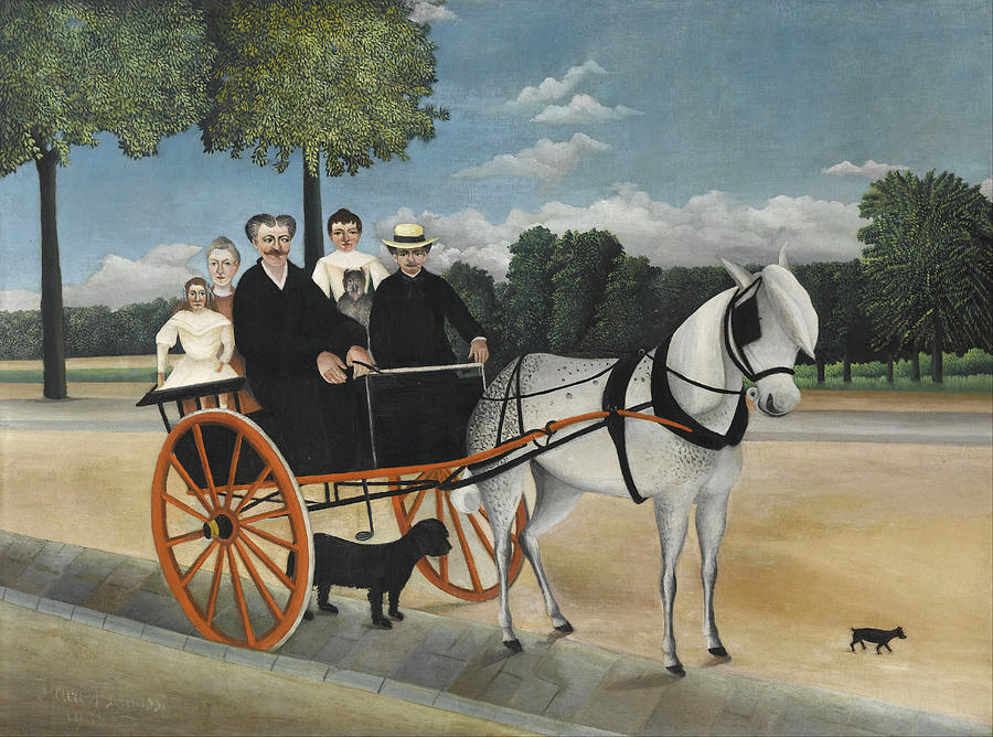 Henri Rousseau Painting - La Carriole du pere Junier by Henri Rousseau