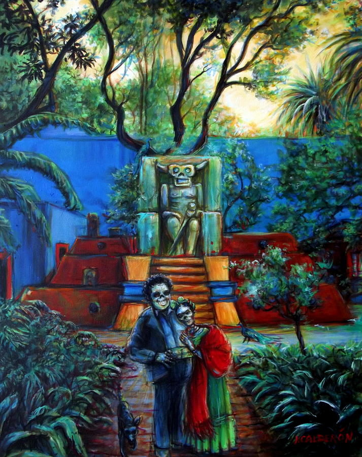 La Casa Azul Painting by Heather Calderon
