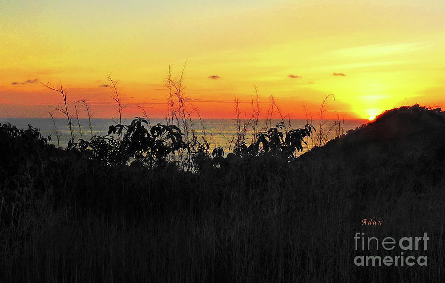 la Casita Playa Hermosa Puntarenas Costa Rica - Sunset A Detail Photograph by Felipe Adan Lerma