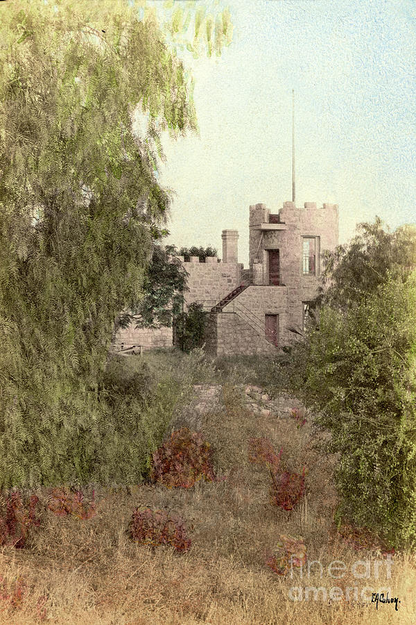 Rancho Photograph - La Castle de Crescenta circa 1908 by Monterey County Historical Society