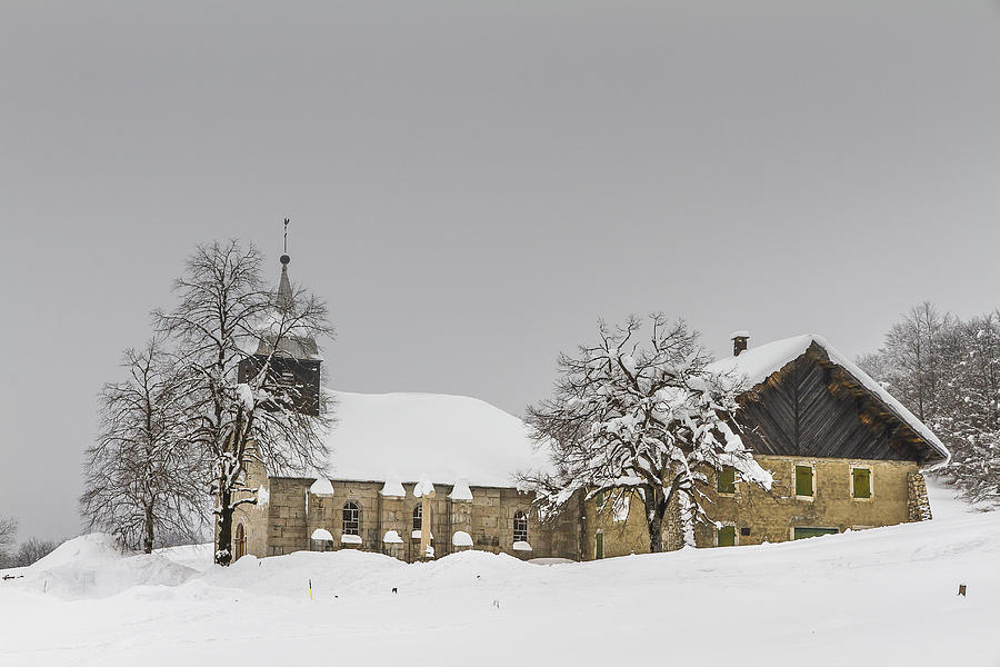 La Chapelle de Retord - 1 - Bugey mountains - France Photograph by Paul MAURICE