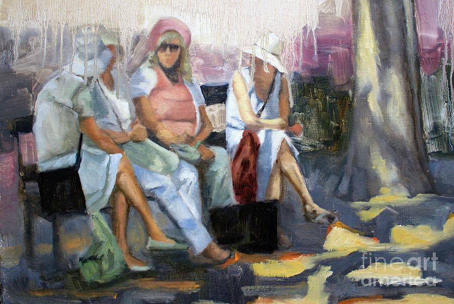 La conversation Painting by Tate Hamilton