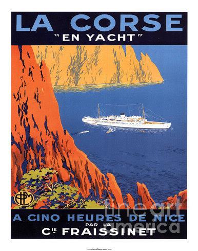 La Corse En Yacht Painting