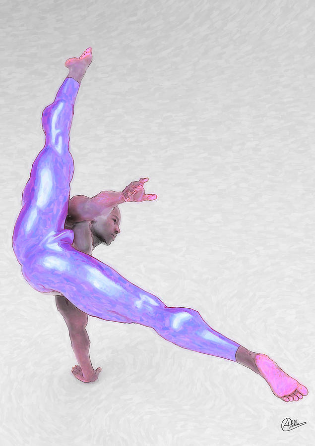 Dancer Painting - La danza Purpura by Joaquin Abella