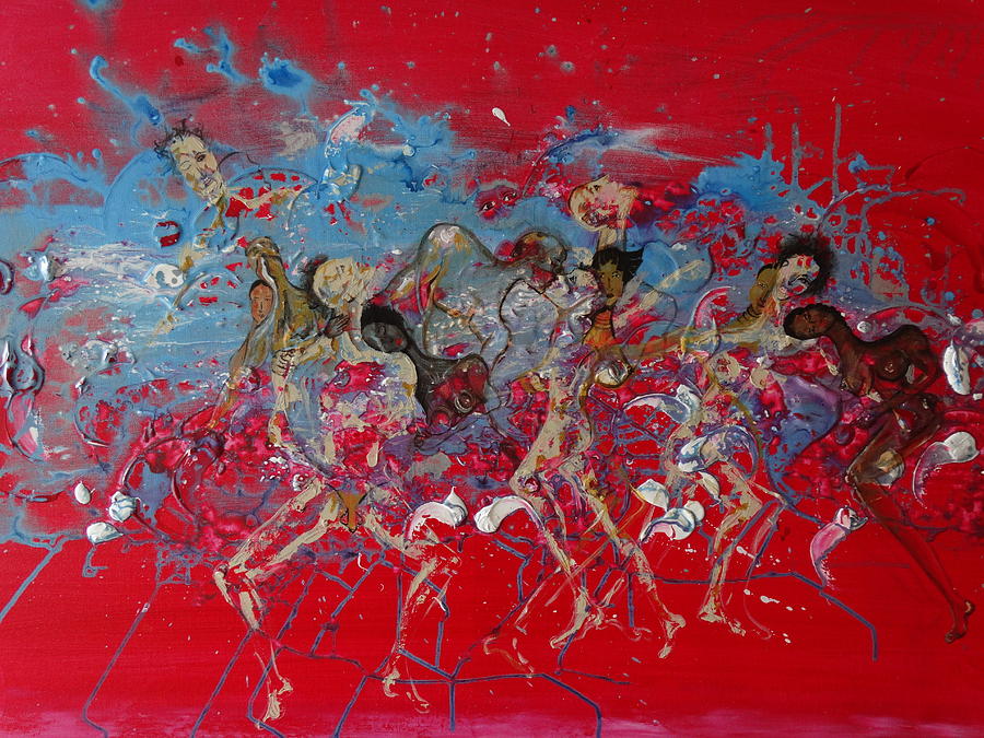 La diversidad de las almas Painting by David Alvarado