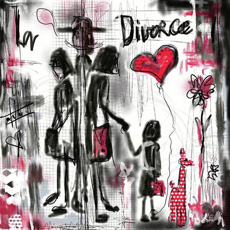 La divorce  Digital Art by Sladjana Lazarevic