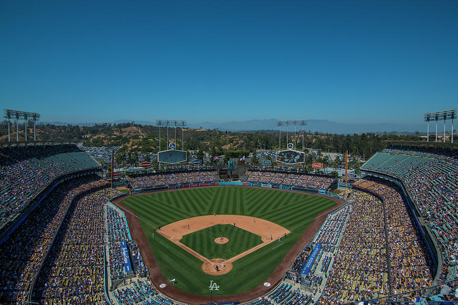 LA Dodgers Stadium Baseball 2087 Photograph by David Haskett II
