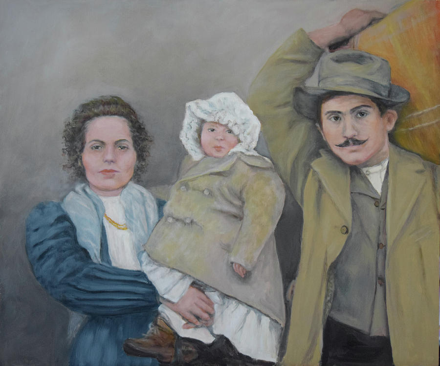Family Painting - La Familia by Sandra Nardone