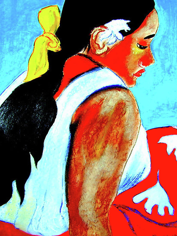 La Femme de Tahiti Painting by Rusty Gladdish