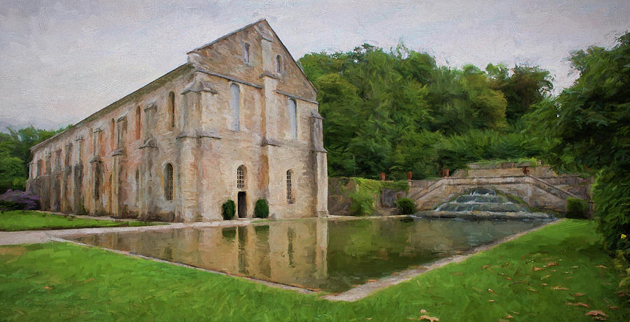 La Forge - Abbaye de Fontenay - France Digital Art by Jean-Pierre Ducondi
