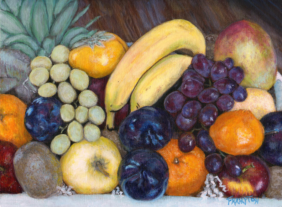 Grape Painting - La Frutta in Cucina by Jennifer Frampton