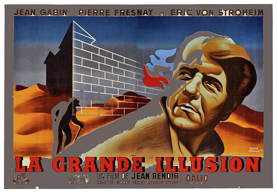 La Grande Illusion theatrical poster 1937 color added 2016 Photograph by David Lee Guss