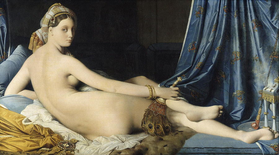 Nude Painting - La Grande Odalisque by Jean-Auguste-Dominique Ingres