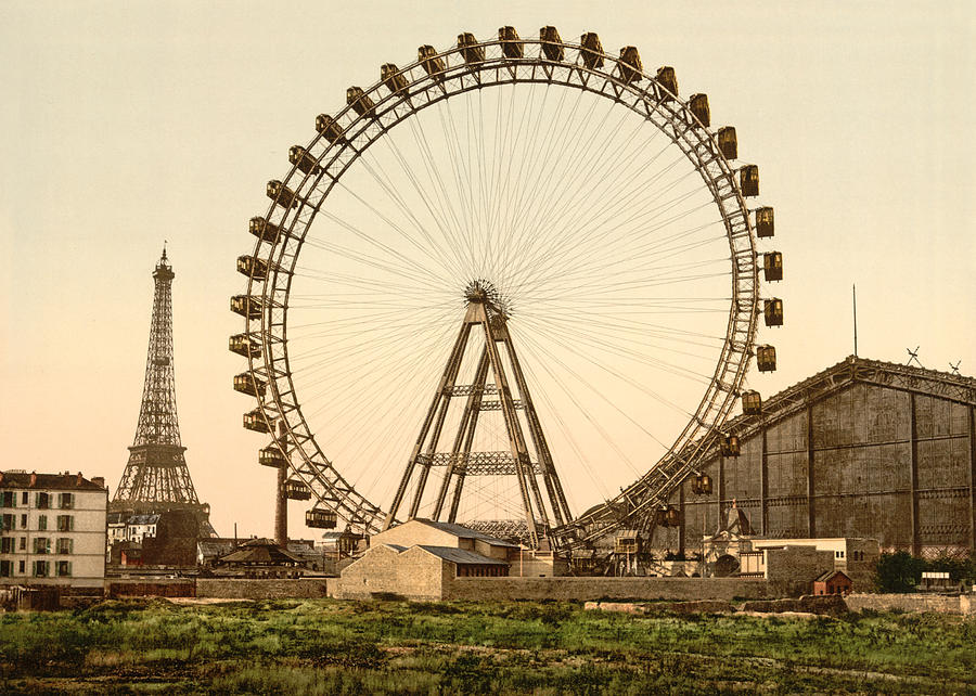 La Grande Roue de Paris and Eiffel Tower Photograph by Richard Reeve