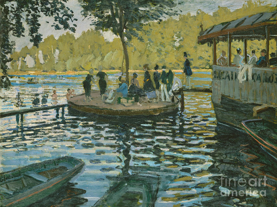 La Grenouillere, 1869  Painting by Claude Monet