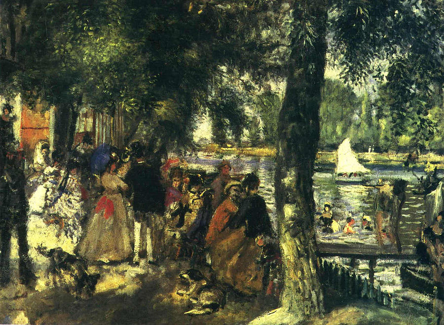 La Grenouillere Pierre Auguste Renoir Painting by MotionAge Designs