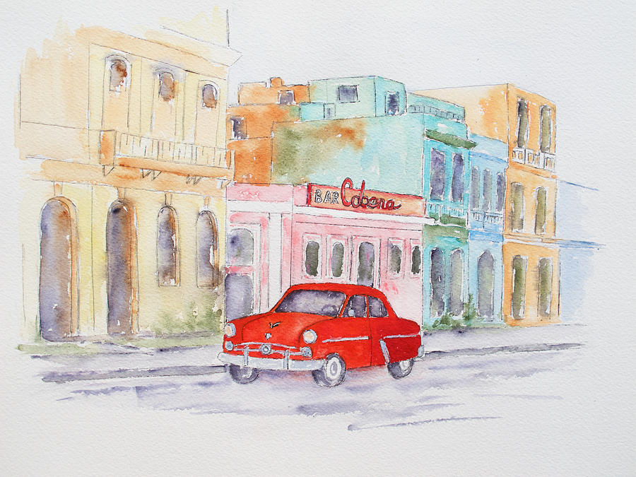 La Habana Side Street Painting by Patricia Beebe