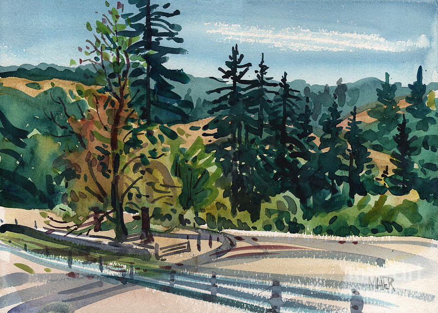 La Honda Ranch Painting by Donald Maier