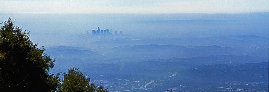LA in Smog Photograph by Jeff Kurtz