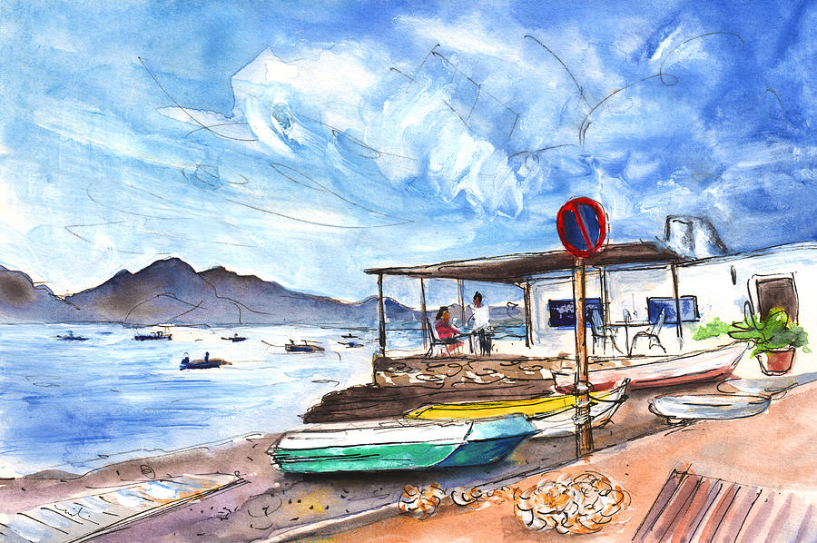 La Isleta Del Moro 05 Painting by Miki De Goodaboom